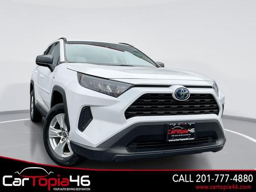 Super White 2021 Toyota RAV4 Hybrid LE
