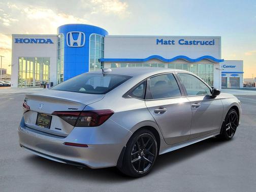 Solar Silver Metallic 2026 Honda Civic Hybrid Sport