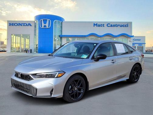 Solar Silver Metallic 2026 Honda Civic Hybrid Sport