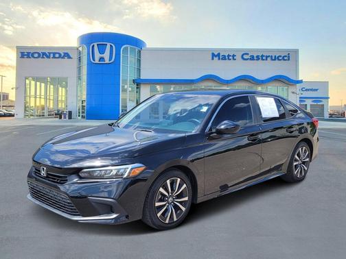 Crystal Black Pearl 2022 Honda Civic EX