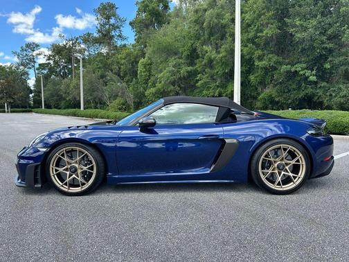 Blue 2025 Porsche 718 Spyder RS