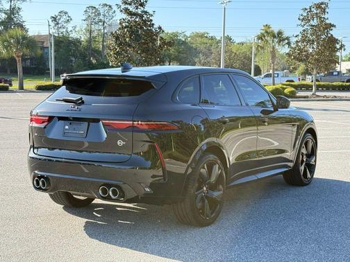 Santorini Black 2023 Jaguar F-PACE SVR P550 AWD Automatic
