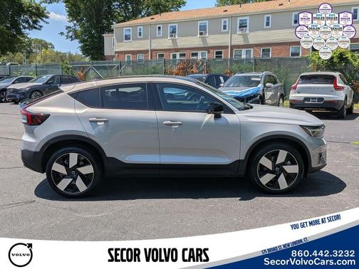 Silver Dawn Metallic 2023 Volvo C40 Recharge Pure Electric Ultimate