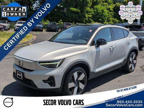 Silver Dawn Metallic 2023 Volvo C40 Recharge Pure Electric Ultimate