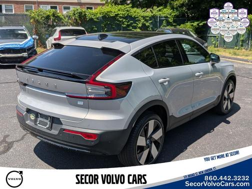 Silver Dawn Metallic 2023 Volvo C40 Recharge Pure Electric Ultimate