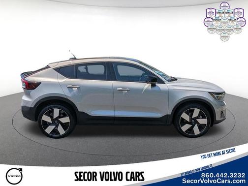 Silver Dawn Metallic 2023 Volvo C40 Recharge Pure Electric Ultimate