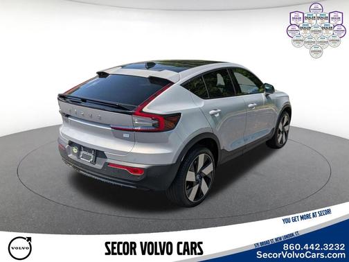 Silver Dawn Metallic 2023 Volvo C40 Recharge Pure Electric Ultimate