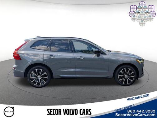 Thunder Gray Metallic 2024 Volvo XC60 Plus Dark Theme