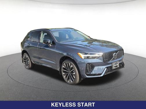 Denim Blue Metallic 2026 Volvo XC60 Plug-In Hybrid Ultra, T8 AWD Electric/Gasoline, Dark