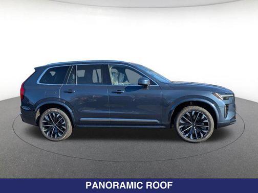 Denim Blue Metallic 2026 Volvo XC90 Plus, B6 AWD Gas (mild hybrid), Gasoline, Bright, 7 Seats