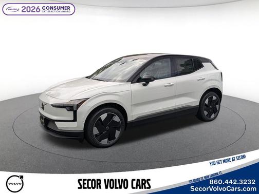 Crystal White Metallic 2026 Volvo EX30 Ultra Twin Motor Performance, Fully electric