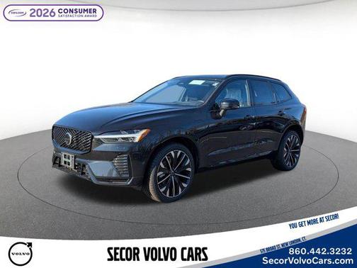 Onyx Black Metallic 2026 Volvo XC60 Plug-In Hybrid Ultra, T8 AWD Electric/Gasoline, Dark