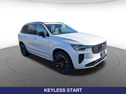 Crystal White Pearl 2026 Volvo XC90 Plug-In Hybrid T8 Ultra Dark Theme 7-Seater