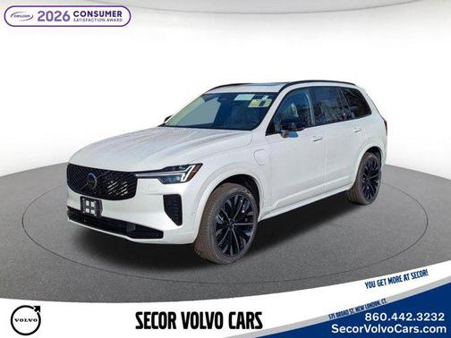 Crystal White Pearl 2026 Volvo XC90 Plug-In Hybrid T8 Ultra Dark Theme 7-Seater