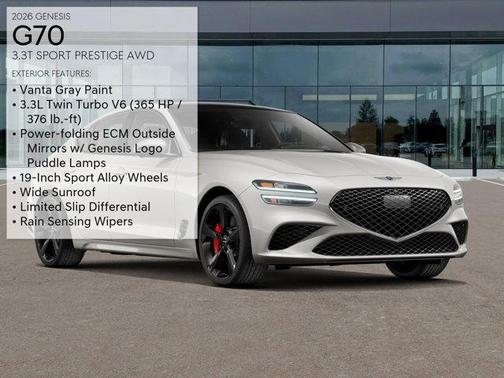 2026 Genesis G70 3.3T AWD Sport Prestige