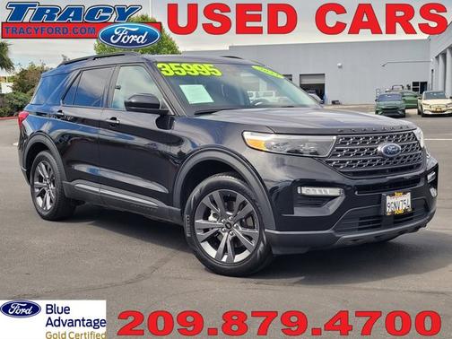 AGATE BLACK METALLIC 2023 Ford Explorer XLT