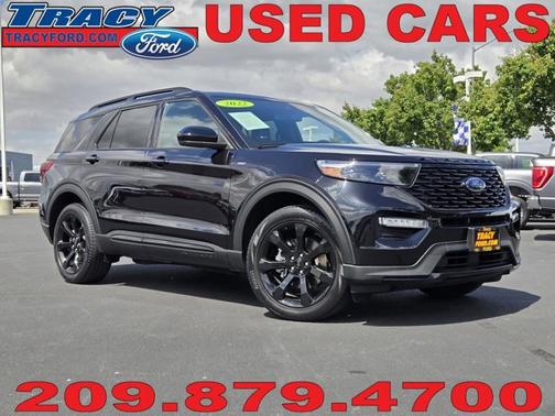 AGATE BLACK METALLIC 2022 Ford Explorer ST-LINE