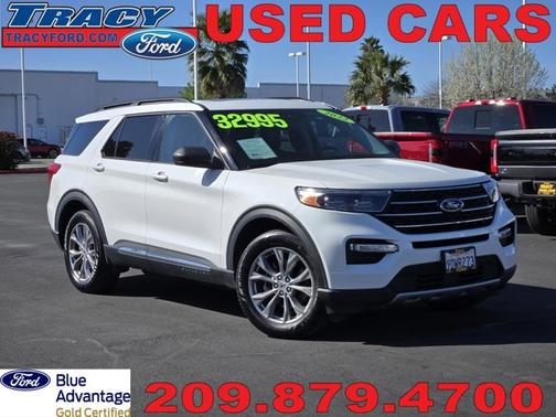 STAR WHITE MET TRI-COAT 2022 Ford Explorer XLT