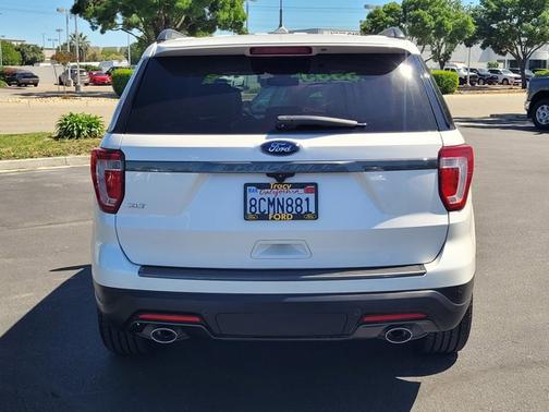 WHITE PLATINUM MET TRI-COAT 2018 Ford Explorer XLT