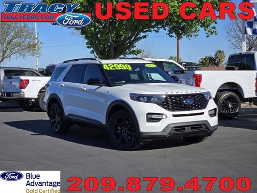 STAR WHITE MET TRI-COAT 2023 Ford Explorer ST-LINE
