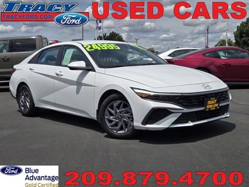 White 2025 Hyundai ELANTRA BLUE