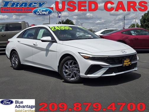 White 2025 Hyundai ELANTRA BLUE