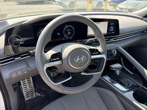 Serenity White 2025 Hyundai ELANTRA HEV SEL Sport