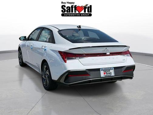 Serenity White 2025 Hyundai ELANTRA HEV SEL Sport