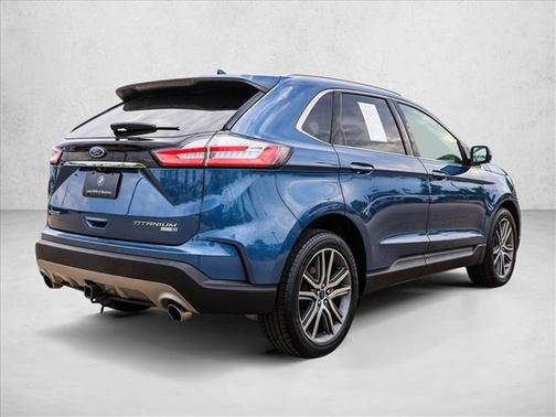 Blue Metallic 2019 Ford Edge Titanium