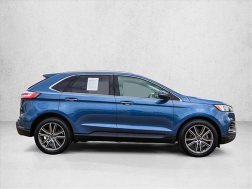Blue Metallic 2019 Ford Edge Titanium