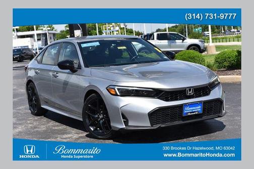 Solar Silver Metallic 2025 Honda Civic Sport