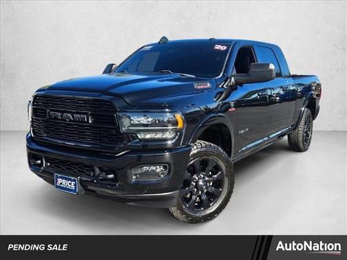 Diamond Black Crystal Pearlcoat 2020 RAM 3500 Limited Mega Cab 4x4 6'4' Box