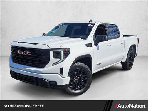 Summit White 2024 GMC Sierra 1500 Elevation