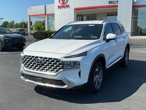 White 2021 Hyundai SANTA FE SEL