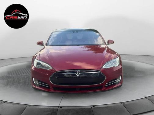 Red Multi-Coat 2015 Tesla Model S 90D