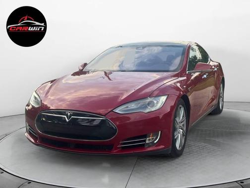 Red Multi-Coat 2015 Tesla Model S 90D