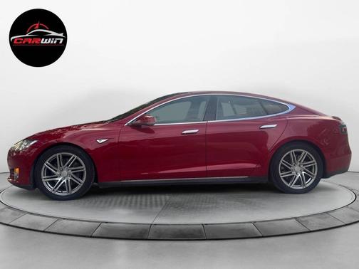 Red Multi-Coat 2015 Tesla Model S 90D