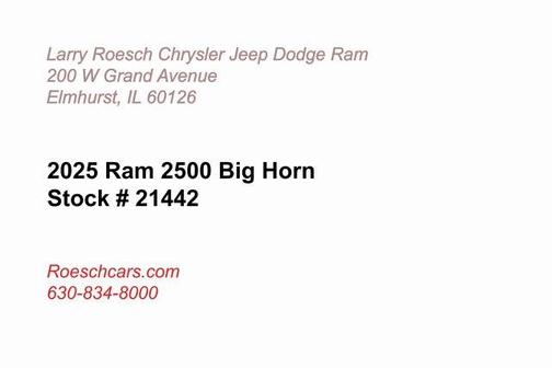 2025 RAM 2500 Big Horn Crew Cab 4x4 6'4' Box