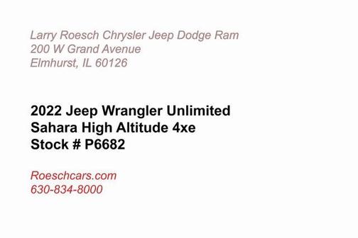 2022 Jeep Wrangler Unlimited 4xe Sahara High Altitude