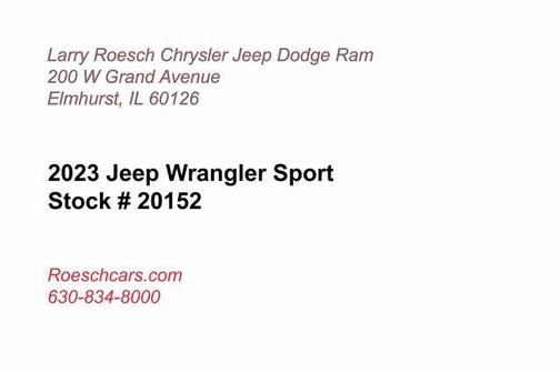 2023 Jeep Wrangler Sport S