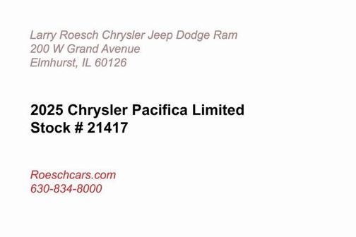 2025 Chrysler Pacifica Limited