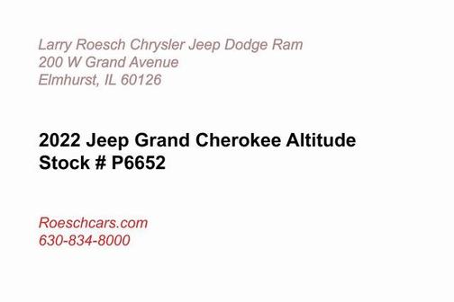 2022 Jeep Grand Cherokee Altitude