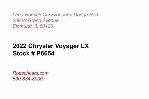2022 Chrysler Voyager LX