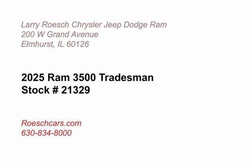 2025 RAM 3500 Tradesman Crew Cab 4x4 8' Box