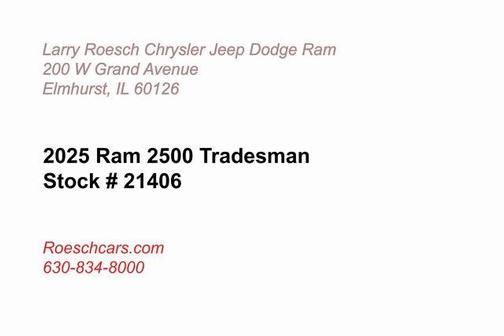 2025 RAM 2500 Tradesman Crew Cab 4x4 6'4' Box