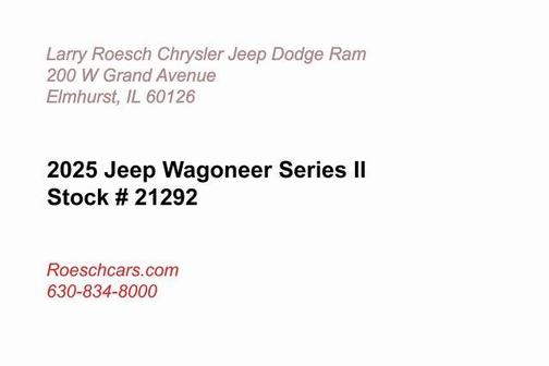 2025 Jeep Wagoneer Series II 4x4