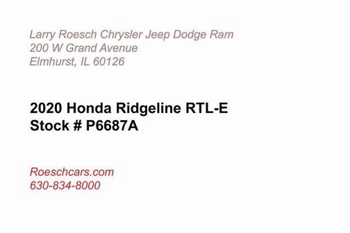 2020 Honda Ridgeline RTL-E