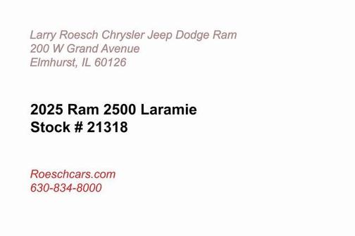 2025 RAM 2500 Laramie Crew Cab 4x4 6'4' Box