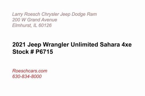 2021 Jeep Wrangler Unlimited 4xe Sahara
