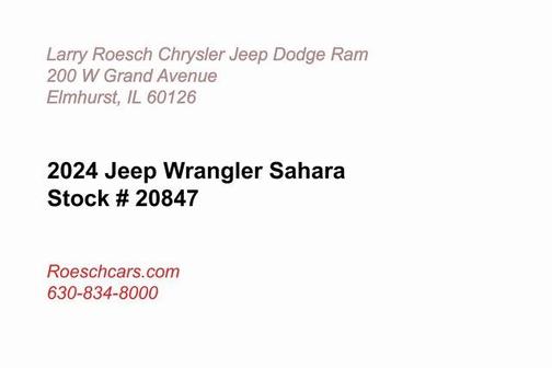 2024 Jeep Wrangler 4-Door Sahara 4x4